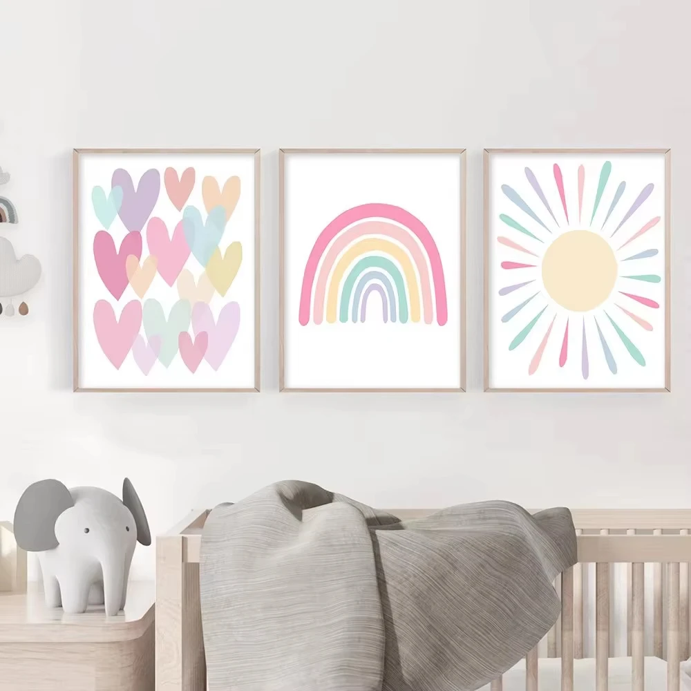 (Sans cadre) Affiche Cœur de D - Baby Nursery Frames avis et prix